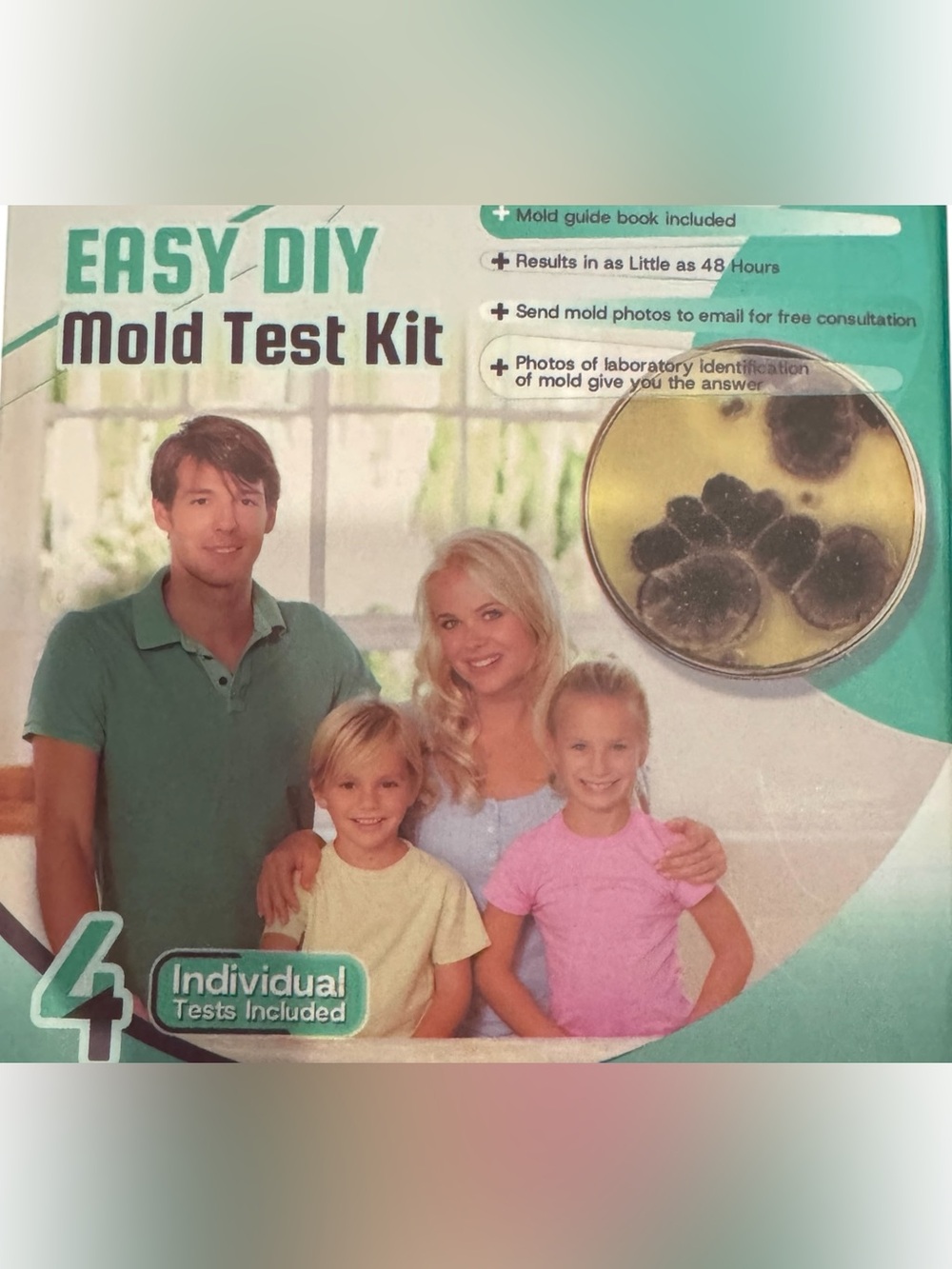 Easy DIY Mold Test Kit 4 individual Tests Included BNIB Guide Book Included
